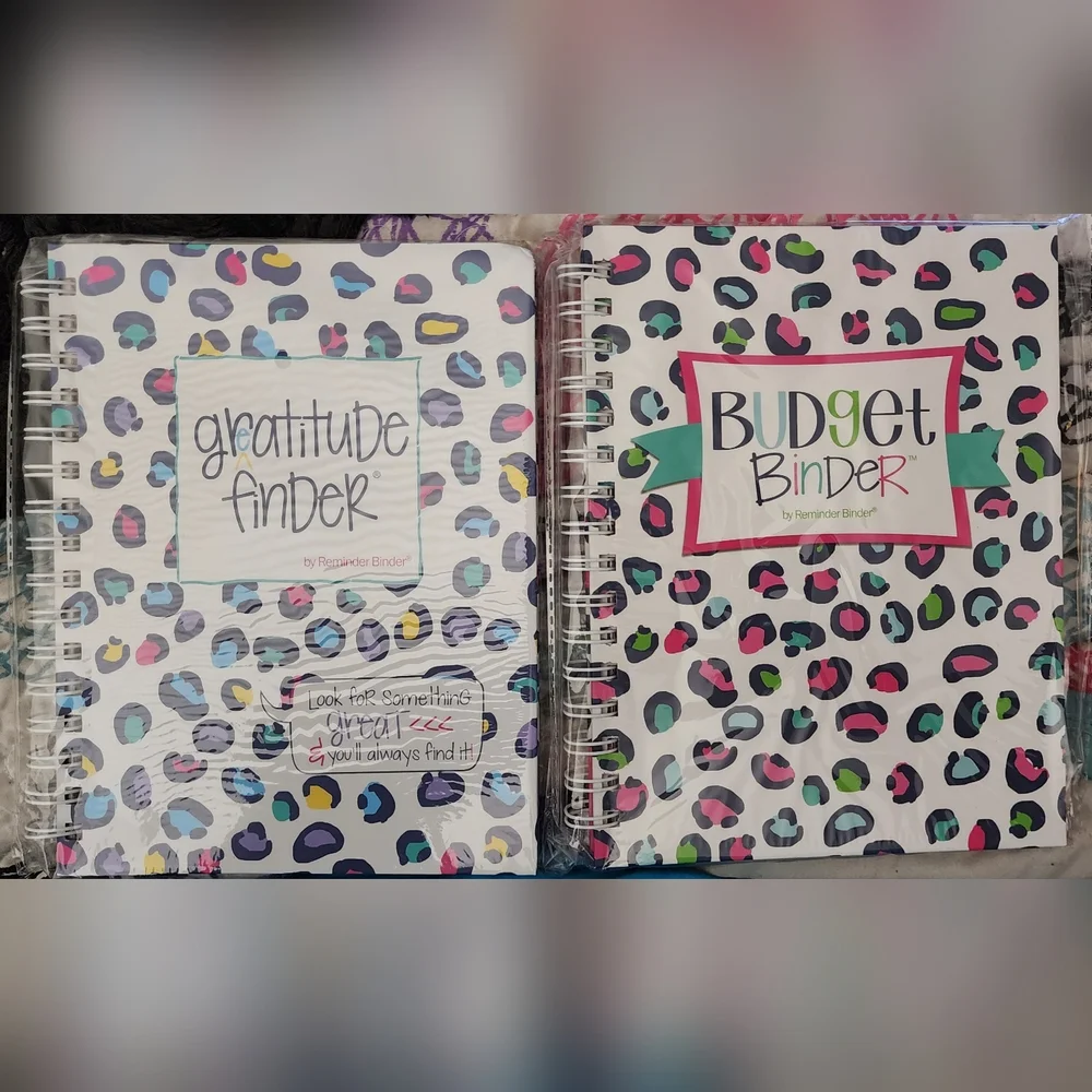 Gratitude and Budget Binders - Colorful Leopard Print